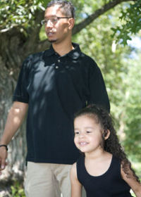 India and Daddy in Inwood Park