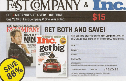Get Fast Company & Inc. practically for free