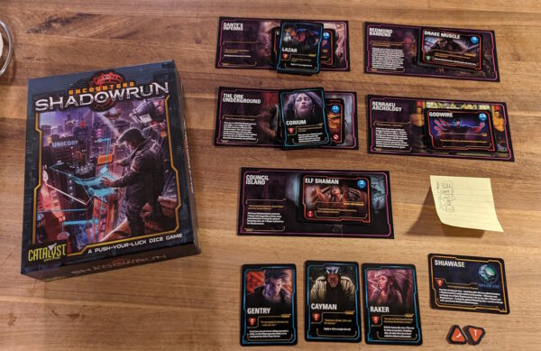 Encounters: Shadowrun completed solo game