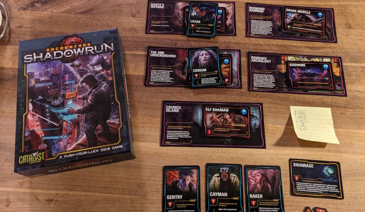 Encounters: Shadowrun completed solo game