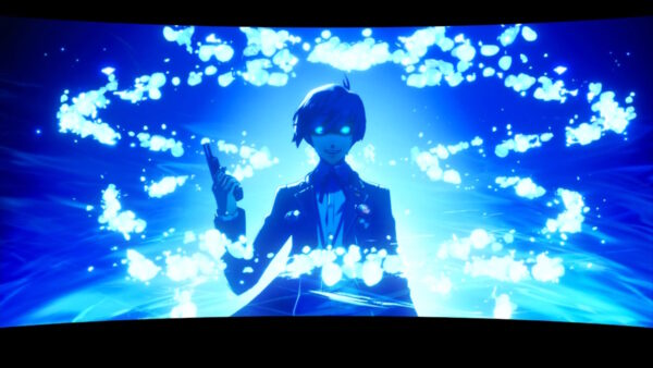 Screenshot of the main character from Persona 3